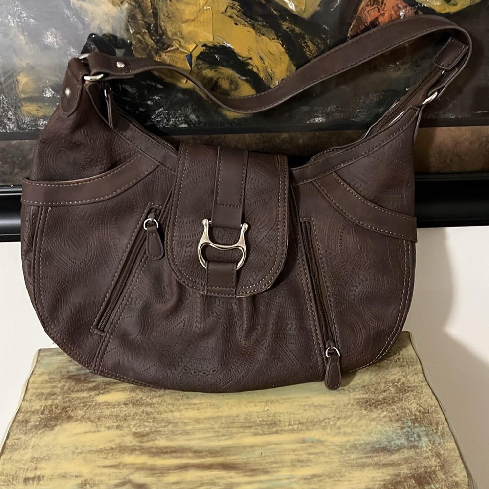 Reflection hobo brown bag. NWOT